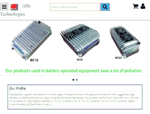 Tablet Screenshot of alfatechno.net